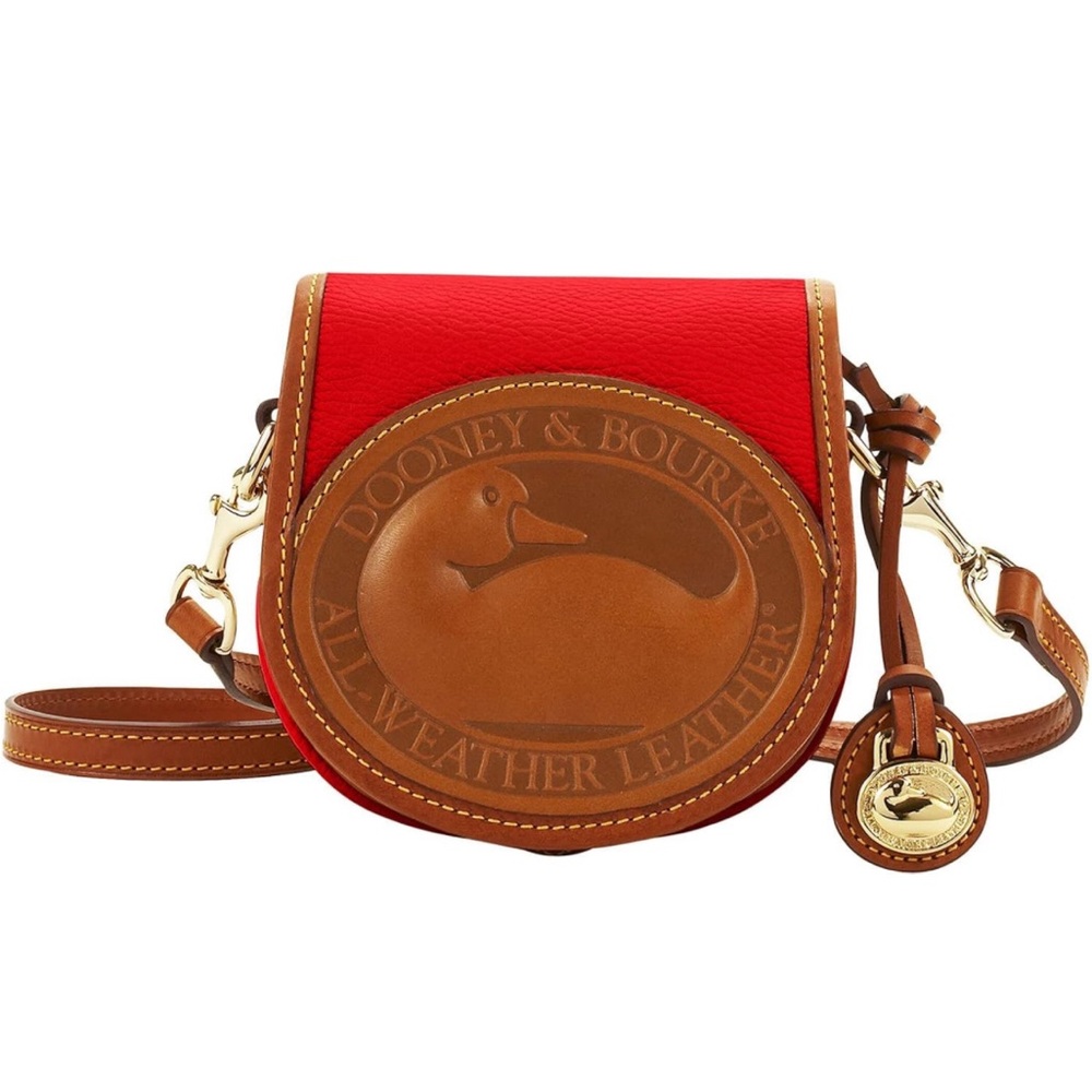Dooney & Bourke NWT Red All Weather Leather 2 Duck Bag